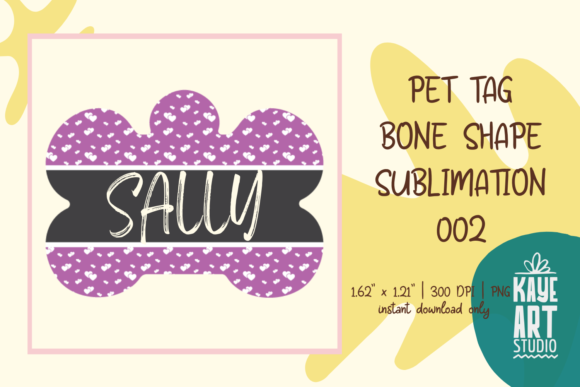 Bone Shape Dog Tag Sublimation PNG 002: A Designer's Review