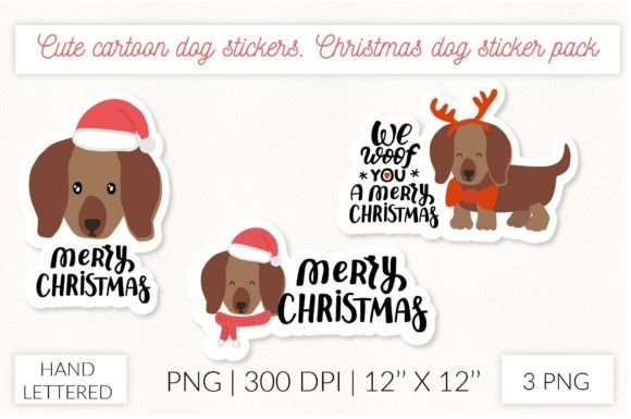 Christmas Dog Stickers: Puppy Dachshund Review