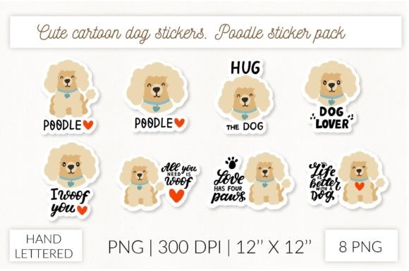 Cute Cartoon Dog Stickers. Puppy Poodle – Real Use Review