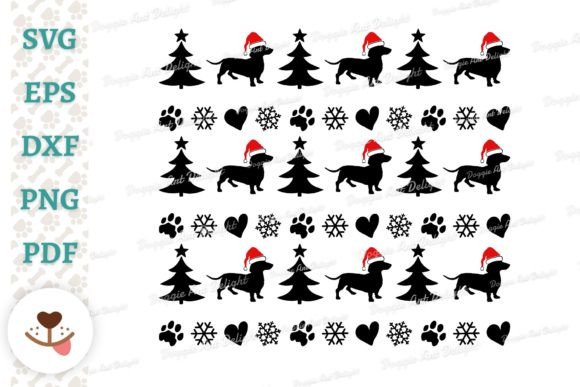 Dachshund Dog Christmas Pattern Ornament Review