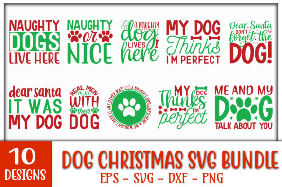 Dog Christmas Quotes Design Bundle Review