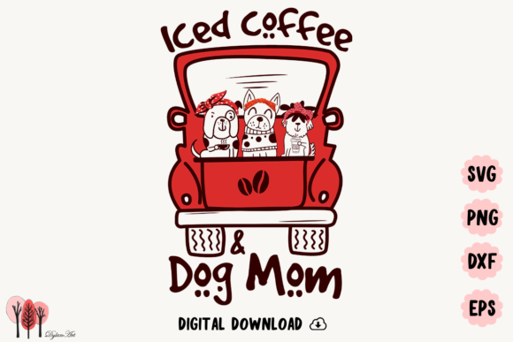 Iced Coffee Dog Mom