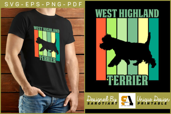 West Highland Dog with Retro Color Shirt Review