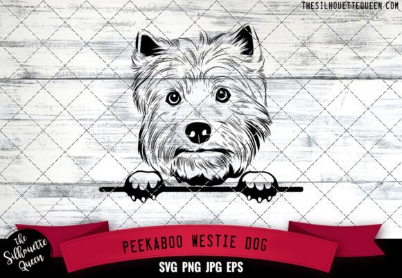 Westie Peekaboo Dog Face
