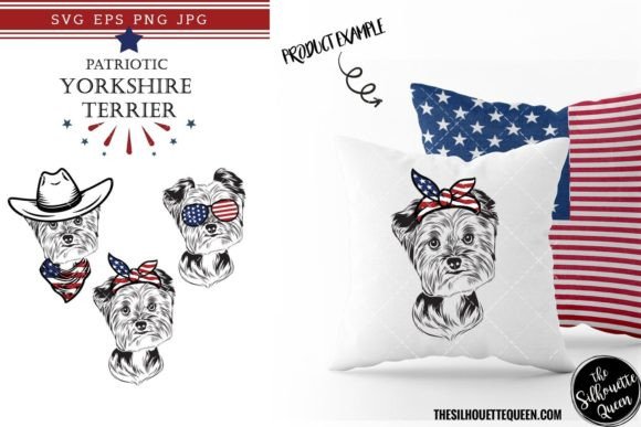 Yorkshire Terrier Dog Patriotic Cut File Review